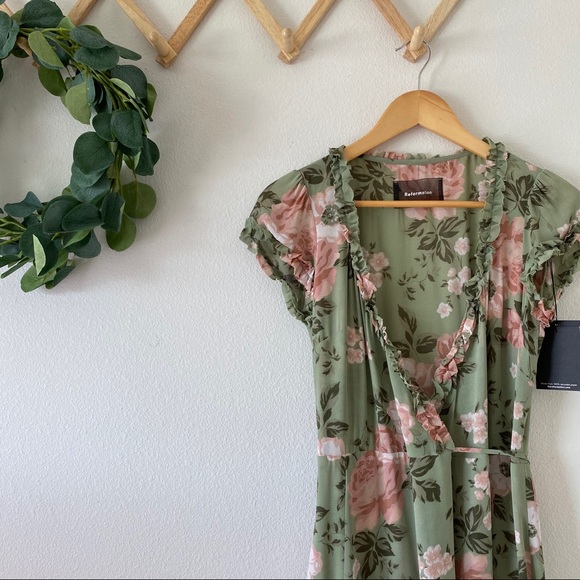 🎉2X HOST PICK 🎉REFORMATION Gwenyth Wrap dress - Picture 8 of 16